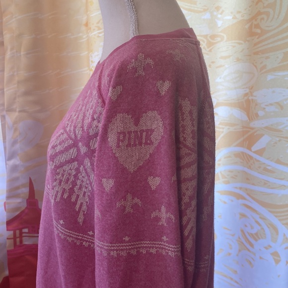 VICTORIA SECRET PINK OVERSIZED SWEATSHIRT SIZE SMALL - Picture 3 of 7